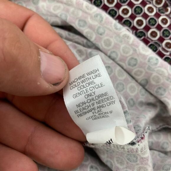 J. Jill Wearever Collection Geometric Print Tunic Size Medium Rayon Blend - Picture 6 of 8